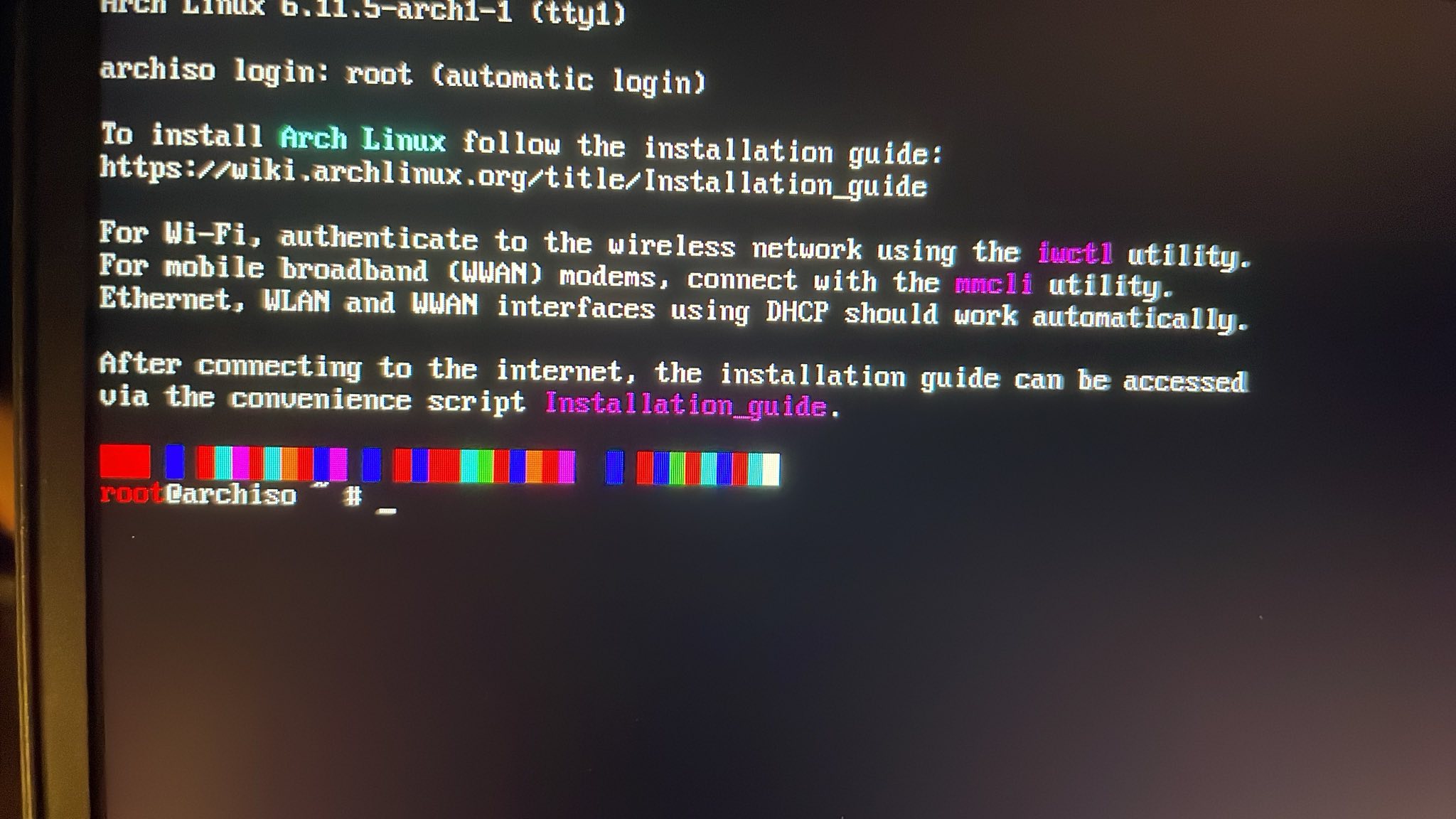 Installation for Arch OS