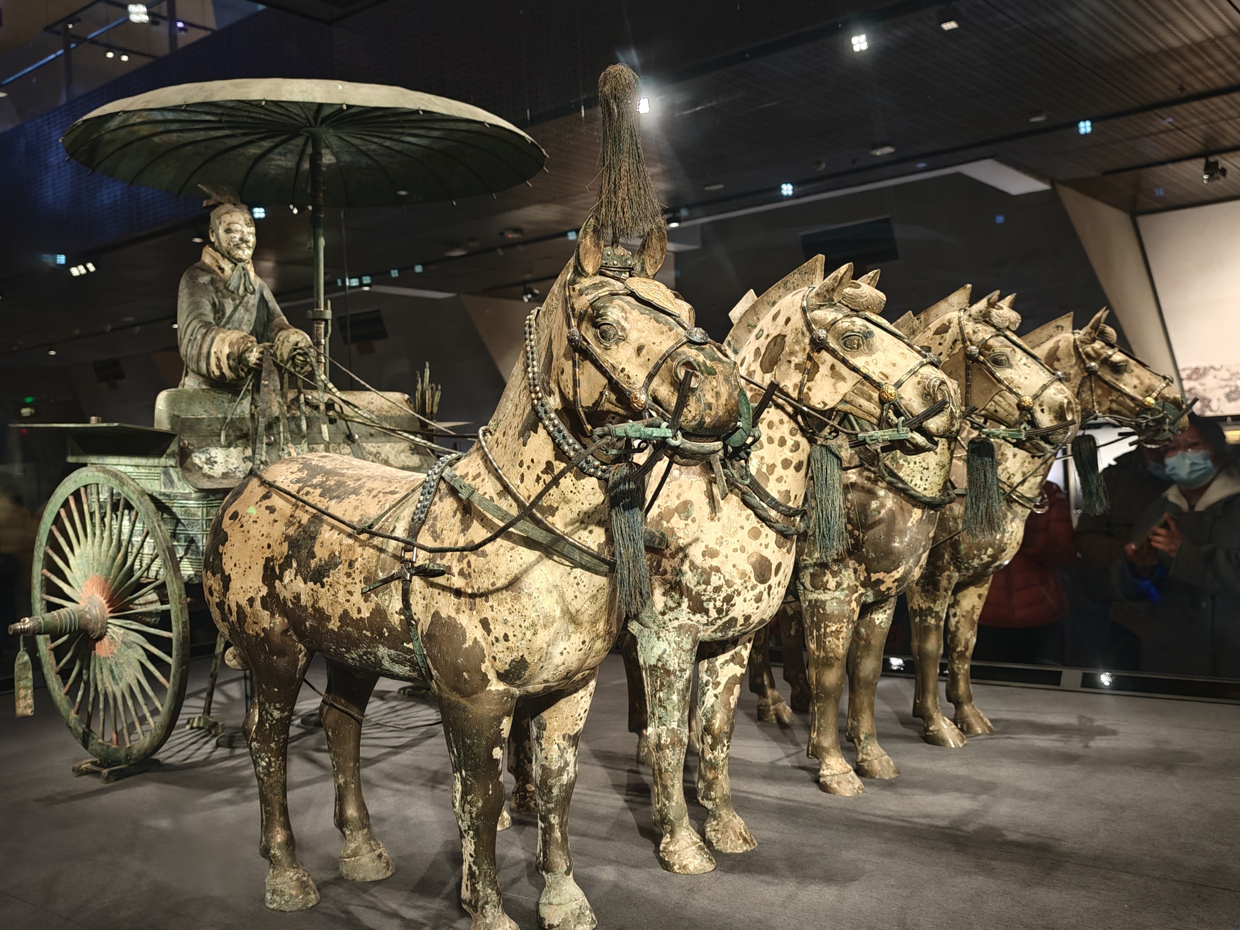 A Bronze Chariot, displayed at Emperor Qinshihuang's Mausoleum